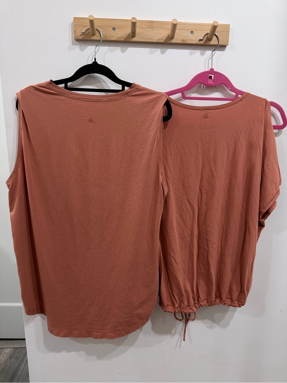 Lululemon Top Bundle Muscle Tank Cold Shoulder Canyon Rock Rust Orange XL/L - Picture 2 of 13
